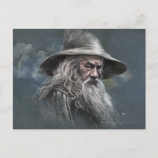 Gandalf Illustration Postkarte (Vorderseite)