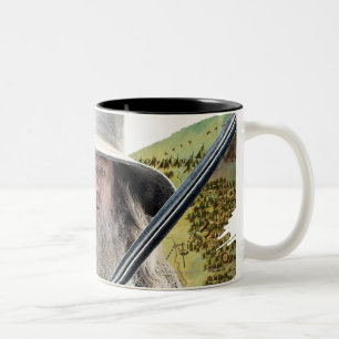Gandalf mit Klinge-Grün Zweifarbige Tasse