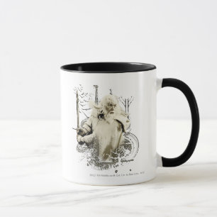 GANDALF™ mit Schwertvektor-Collage Tasse