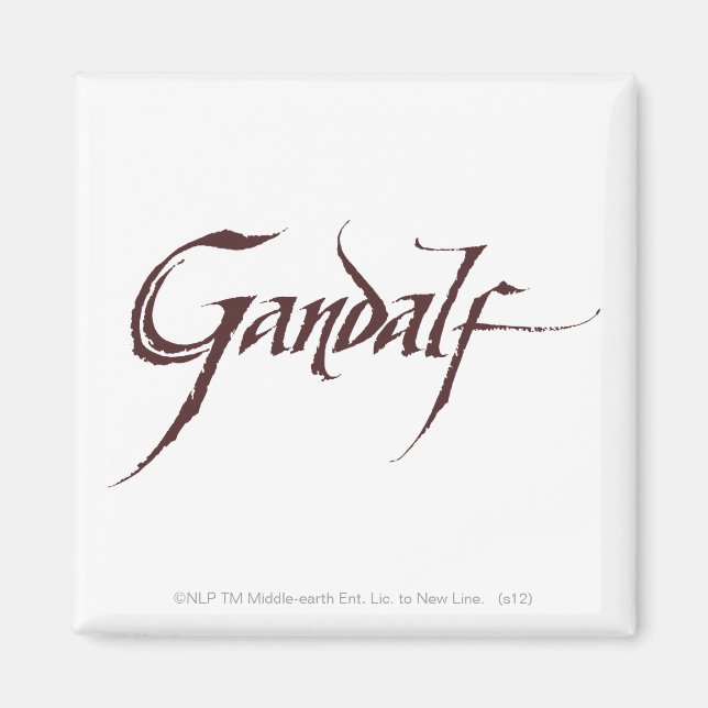 Gandalf Name Solid Magnet (Vorne)