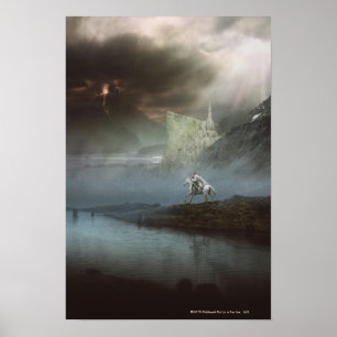 GANDALF™ nimmt Hobbits zu vorsichtiger Stadt Poster