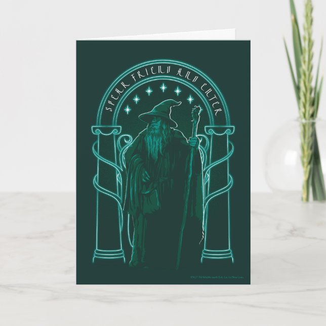 GANDALF™ Tore "Speak Friend and Enter" von Durin Karte (Vorderseite)