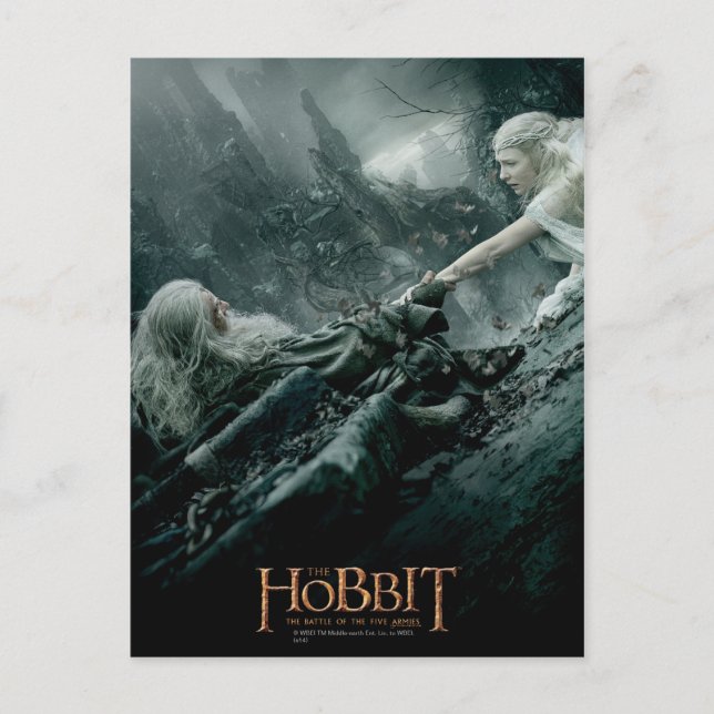 Gandalf und Galadriel Reaching Postkarte (Vorderseite)