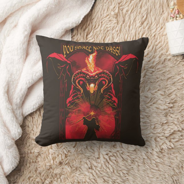 GANDALF™ Vs Balrog "You Shall Not Pass" Graphic Kissen (Decke)