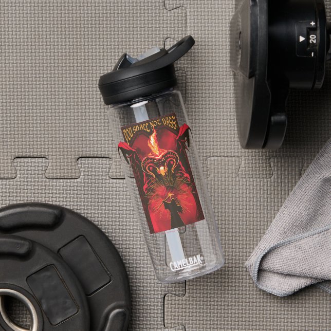 GANDALF™ Vs Balrog "You Shall Not Pass" Graphic Trinkflasche (Fitnessstudio)