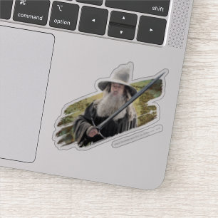 Gandalf With Sword Green Aufkleber