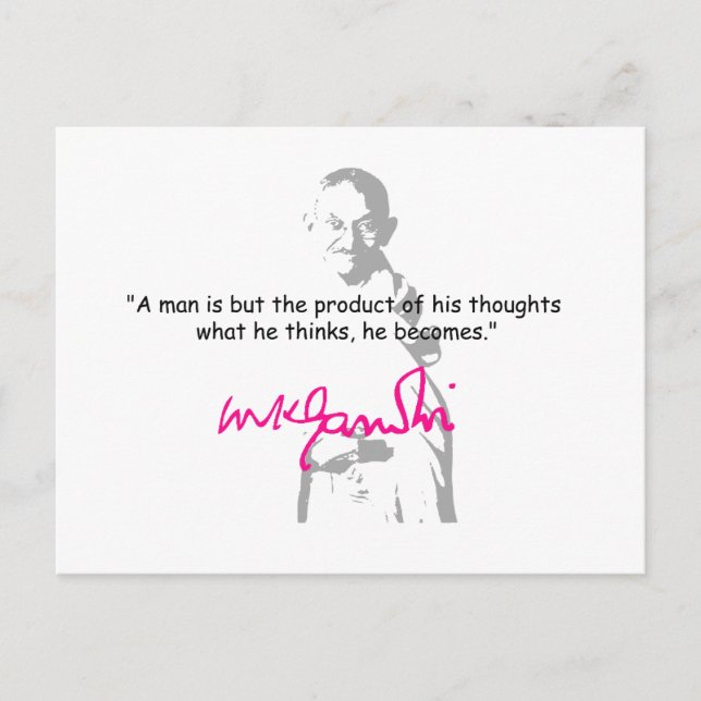 Gandhi 2 postkarte (Vorderseite)