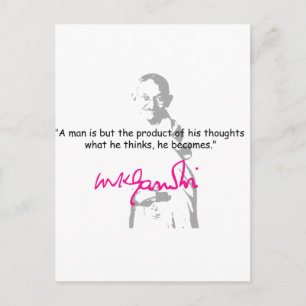 Gandhi 2 postkarte