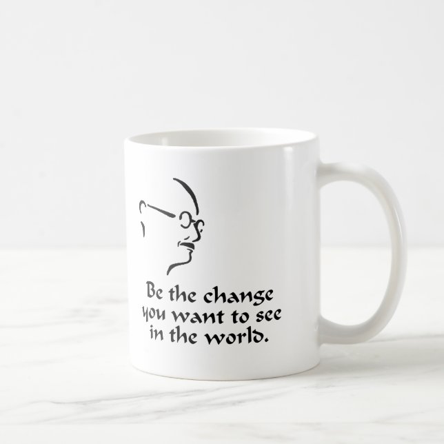 Gandhi - Änderung Kaffeetasse (Rechts)