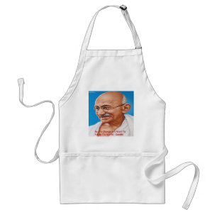 Gandhi & Be the Change Zitat Schürze