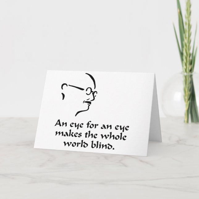 Gandhi - Blind Karte (Vorderseite)