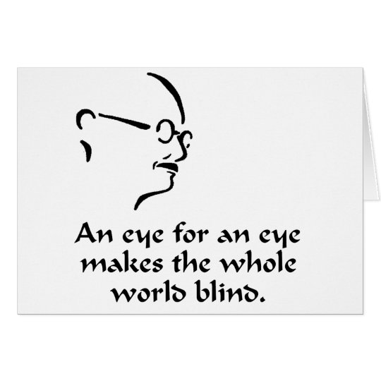 Gandhi - blind karte
