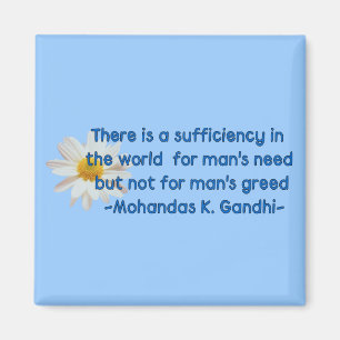 Gandhi Erdzitat Magnet