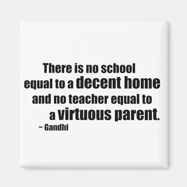 Gandhi Homeschool Magnet (Vorne)