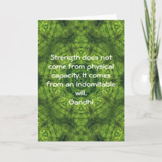 Gandhi Inspirational motivierend Zitat Karte