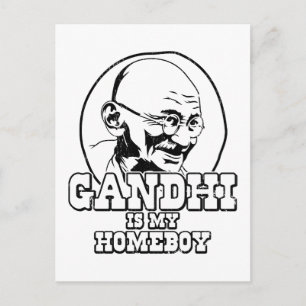 Gandhi ist mein Homeboy Postkarte