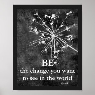 Gandhi poster de citation être le changement natur