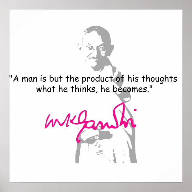 Gandhi-Poster Poster (Vorne)