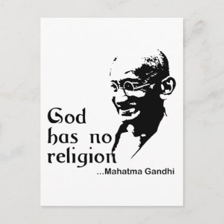 Gandhi Postkarte