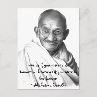 Gandhi Postkarte