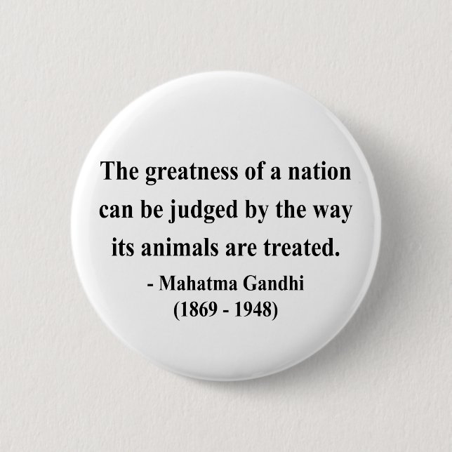 Gandhi Zitat 2a Button (Vorderseite)