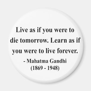 Gandhi Zitat 4a Magnet