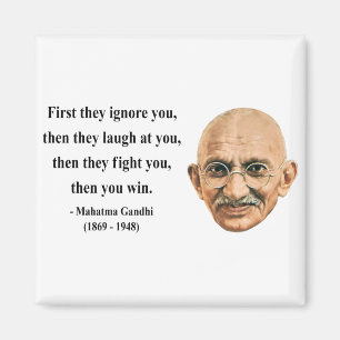 Gandhi Zitat 5b Magnet