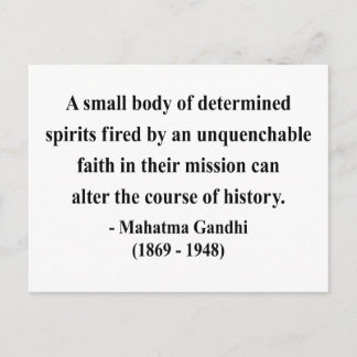 Gandhi Zitat 6a Postkarte