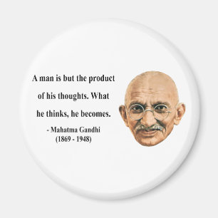 Gandhi Zitat 8b Magnet