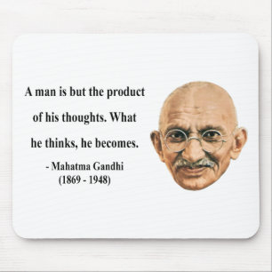 Gandhi Zitat 8b Mousepad