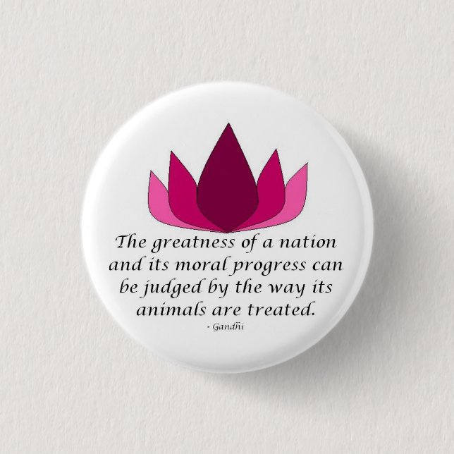Gandhi Zitat Button (Vorderseite)