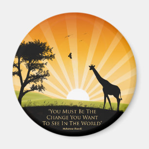 Gandhi Zitat Magnet
