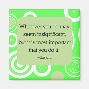 Gandhi Zitat-Magnet Magnet