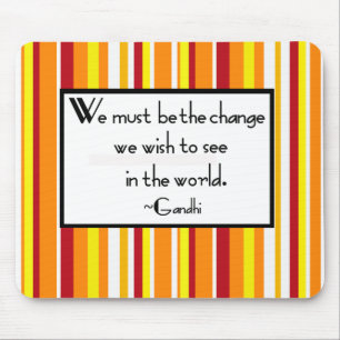 Gandhi Zitat-Maus Mousepad