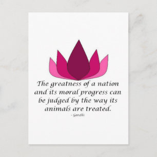 Gandhi Zitat Postkarte