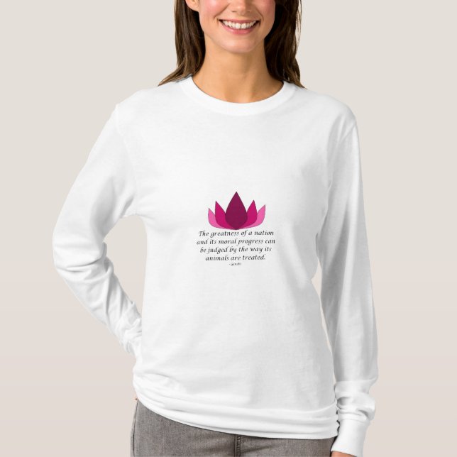 Gandhi Zitat T-Shirt (Vorderseite)