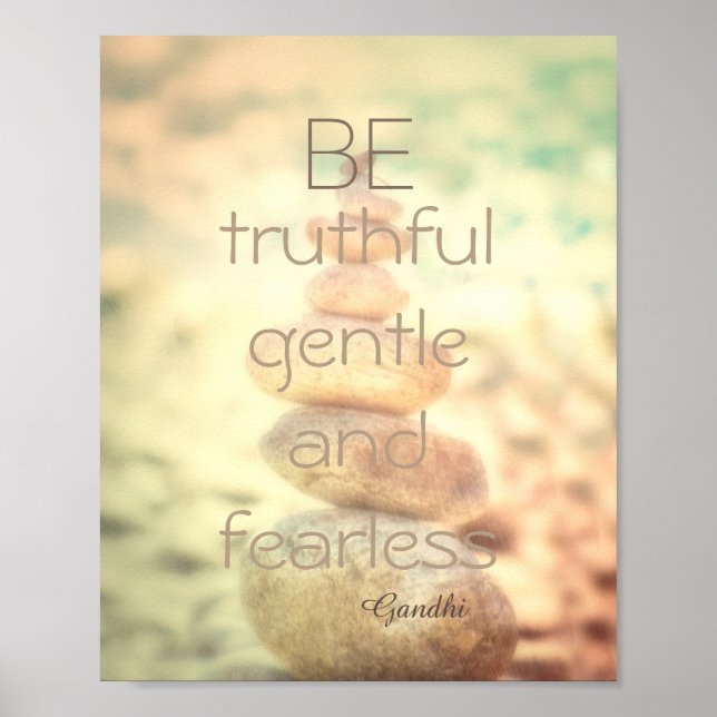 Gandhi zitiert Poster-Rock-Wand-Kunst Poster (Vorne)