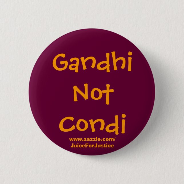 GandhiNotCondi Button (Vorderseite)
