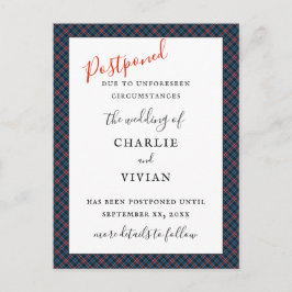 Gandy von Myrton Tartan Kariertes Familienmuster Postkarte