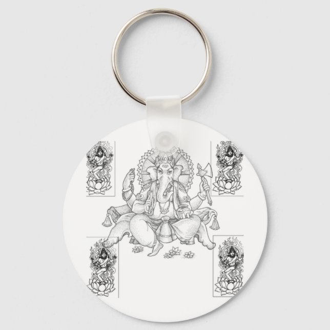 ganesh_and_shiva schlüsselanhänger (Vorderseite)