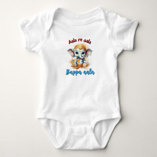 Ganesh baby Bodysuit l Ganesh Indian Festival Baby Strampler