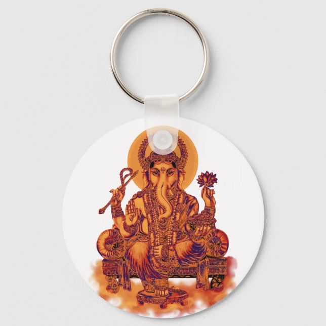 Ganesh - Beseitigung von Hindernissen Schlüsselanhänger (Vorderseite)