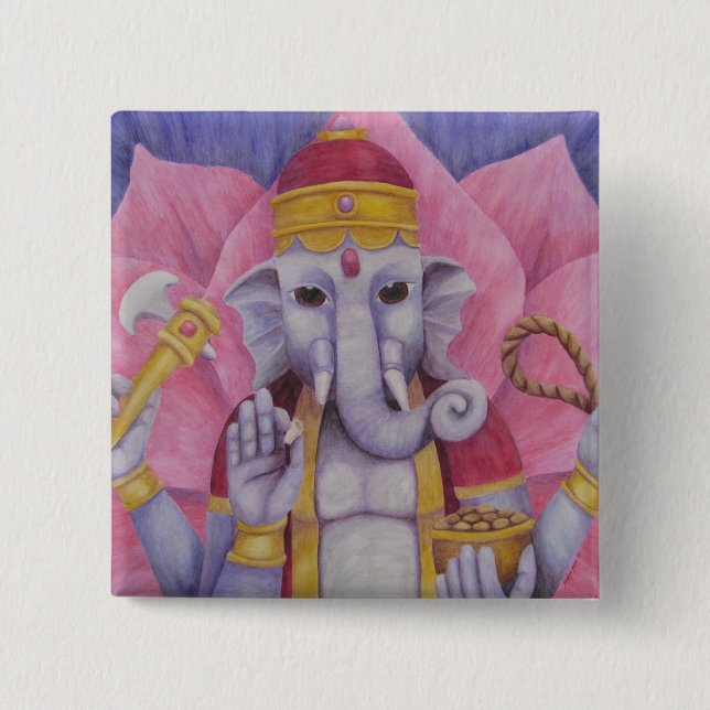 Ganesh Button (Vorderseite)