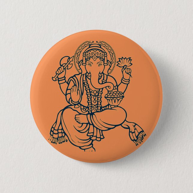 Ganesh Button (Vorderseite)