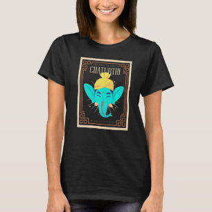 Ganesh Chaturthi Hinduismus Wohlstand gutes Glück T-Shirt
