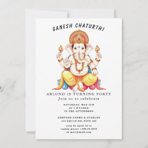 ganesh chaturthi Invitation d'anniversaire