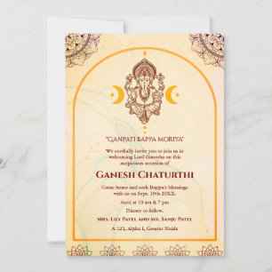 Ganesh Chaturthi Puja Einladung