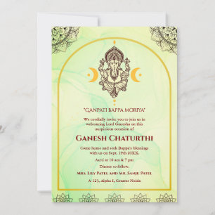 Ganesh Chaturthi Puja Einladung