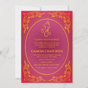 Ganesh Chaturthi Puja Einladung