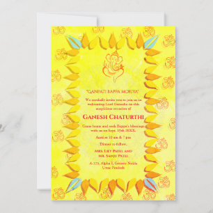 Ganesh Chaturthi Puja Einladung